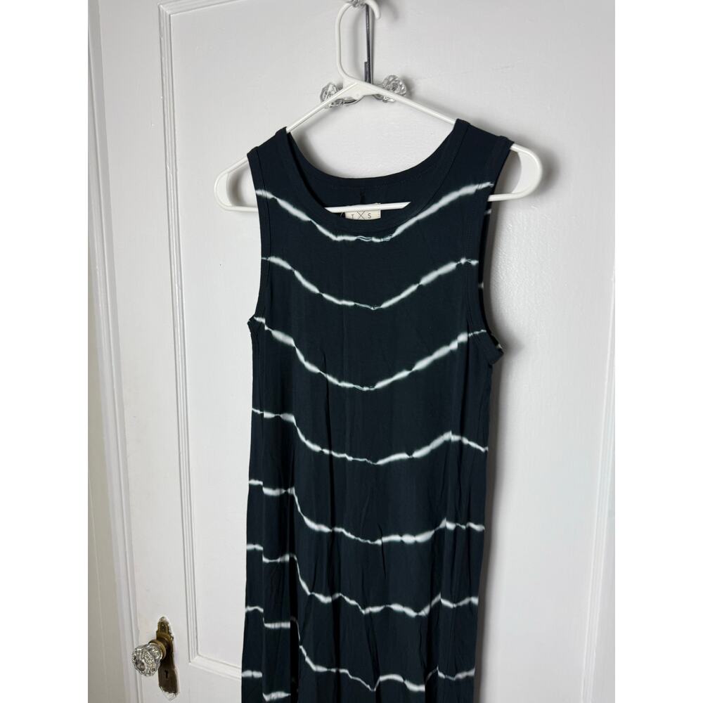 Thread & Supply Sleeveless Swing Dress Women's Small Black White Jersey Knit - Picture 2 of 6